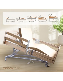 Bock Practico 25/80 Premium Nursing Bed, Split Side Rails