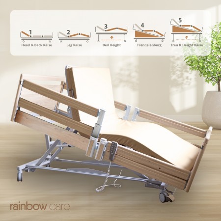 Bock Practico 25/80 Premium Nursing Bed, Split Side Rails