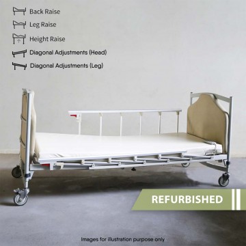 5 Crank Electrical Hospital Bed // Refurbished