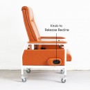 KW-W Reclining Geriatric Chair (Steel, With Wheels)