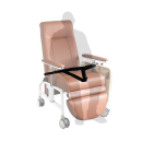 KW-WF-AA Reclining Geriatric Chair (Steel, With Wheels, Footrest & Adjustable Arm Rest)