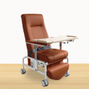 KW-WF-AA Reclining Geriatric Chair (Steel, With Wheels, Footrest & Adjustable Arm Rest)