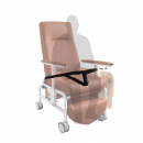 KW-WF-AA Reclining Geriatric Chair (Steel, With Wheels, Footrest & Adjustable Arm Rest)