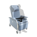 KW-WF-LUX Reclining Geriatric Chair (Steel, With Wheels, Footrest & Padded Arm Rest)