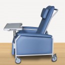 KW-WF-LUX Reclining Geriatric Chair (Steel, With Wheels, Footrest & Padded Arm Rest)