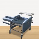 KW-WF-LUX Reclining Geriatric Chair (Steel, With Wheels, Footrest & Padded Arm Rest)
