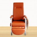 KW-WF Reclining Geriatric Chair (Steel, With Wheels and Footrest)