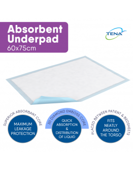 TENA Absorbent Underpads - Large
