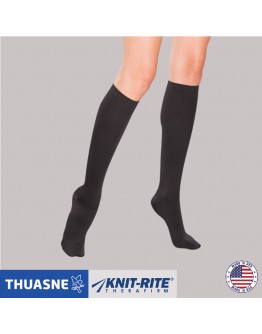 Therafirm Women's Knee High Ribbed Stockings / C2, Closed Toes