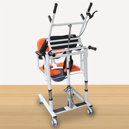 KJW330L Orange Mobile Transfer Aid w/ Patient Lift