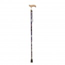 FT2605 Black Tropical Floral Walking Stick