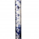 FT2607 Blue Marble Black Grip Walking Stick