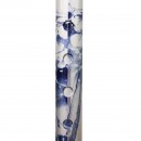 FT2609 Blue Marble Wood Grip Walking Stick