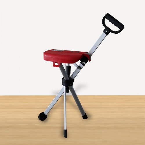 Foldable Walking Stick with Seat