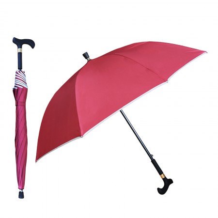 Red Walking Stick Umbrella