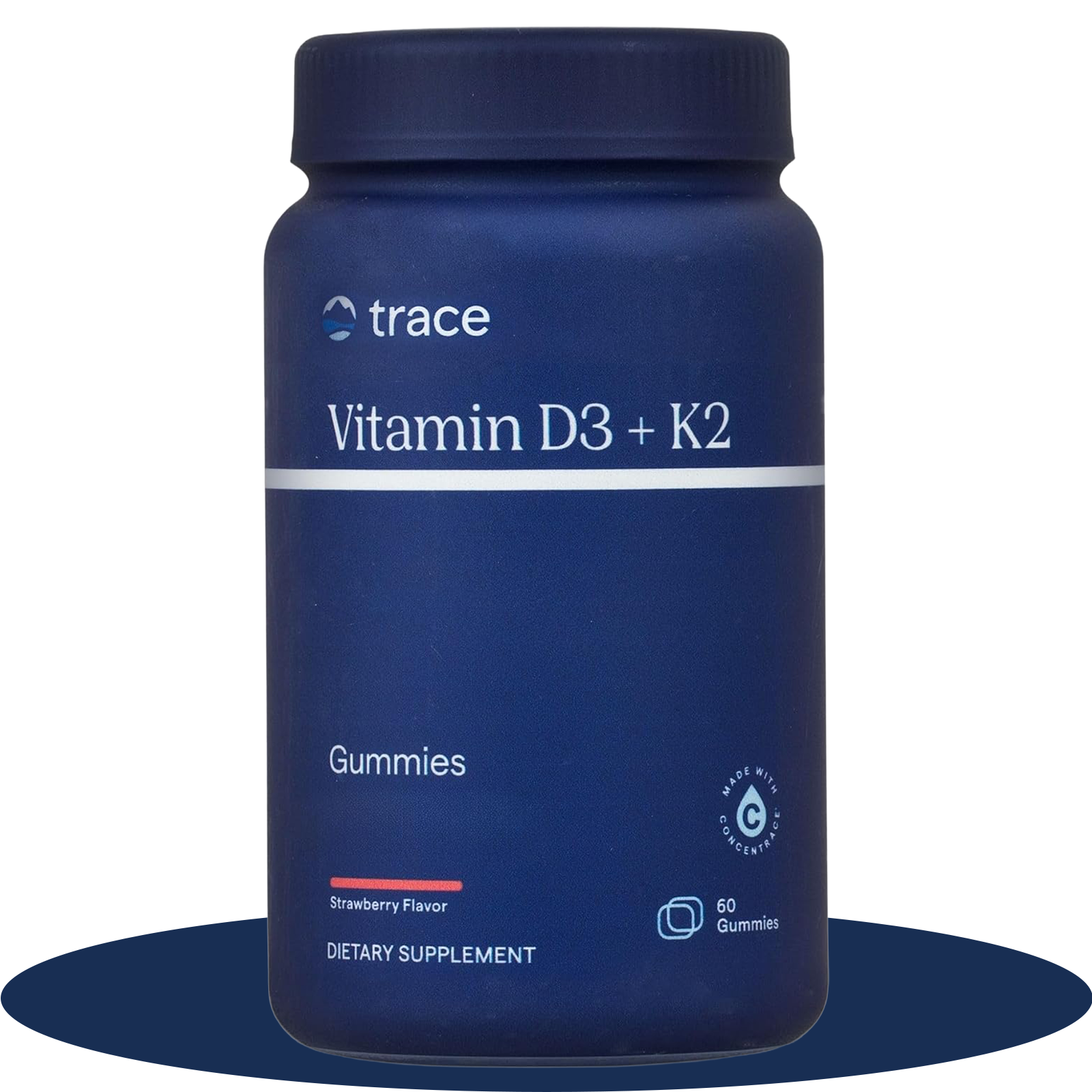 Trace Minerals Vitamin D3 and K2 Gummies, 60 gummies