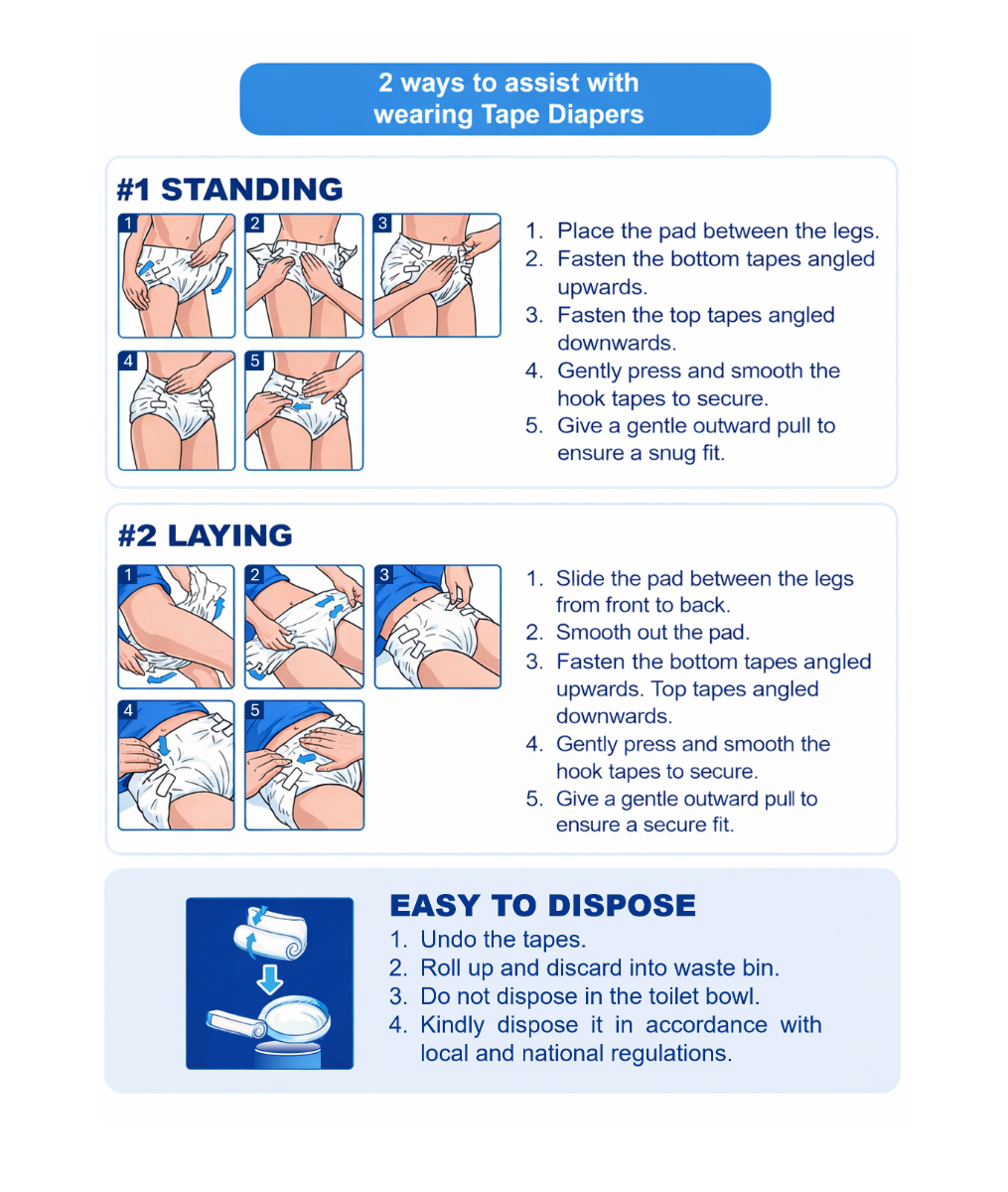 How to Wear Tape Diaper