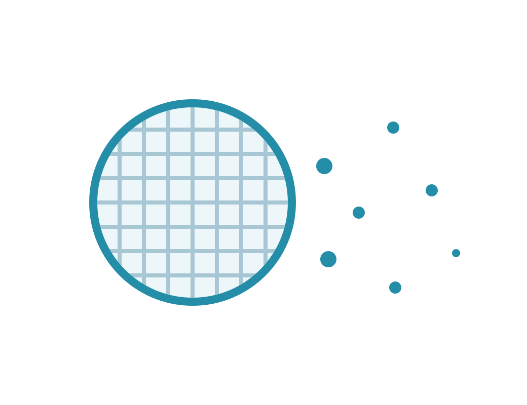 Illustration representing mesh nebulization